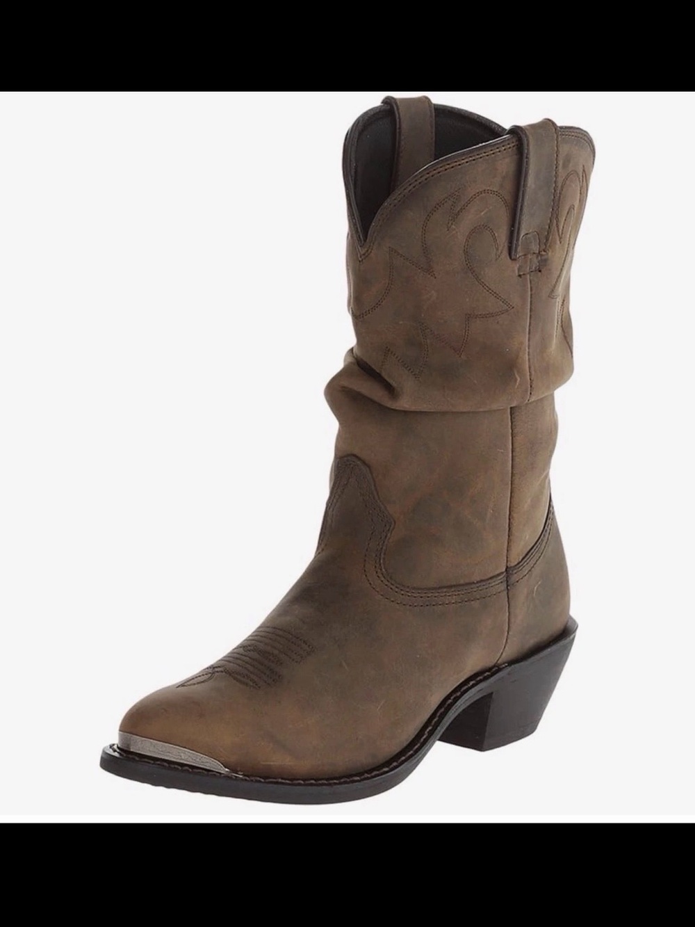 Durango Women’s Distressed Tan Slouch Western Boot Size 7M